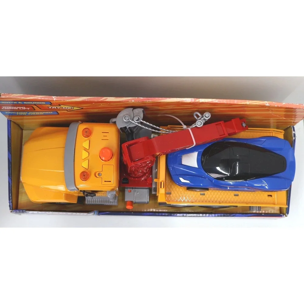 Adventure Force Tow Truck Toy Kids Unisex OS Yellow New Lights & Sounds Crane